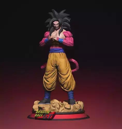 GOKU SSJ4 3D print model