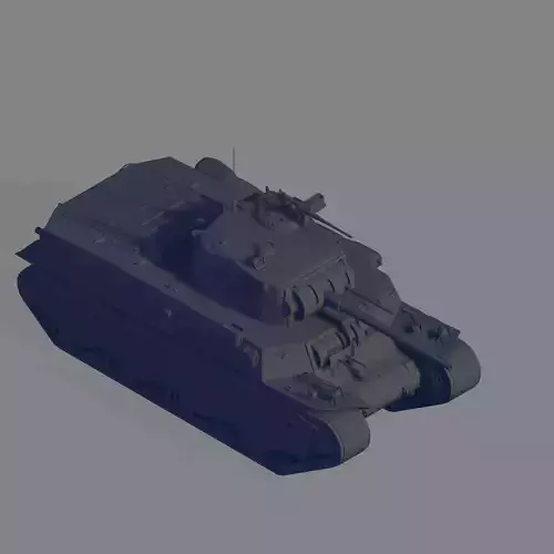 M6A1 Tank 3D model