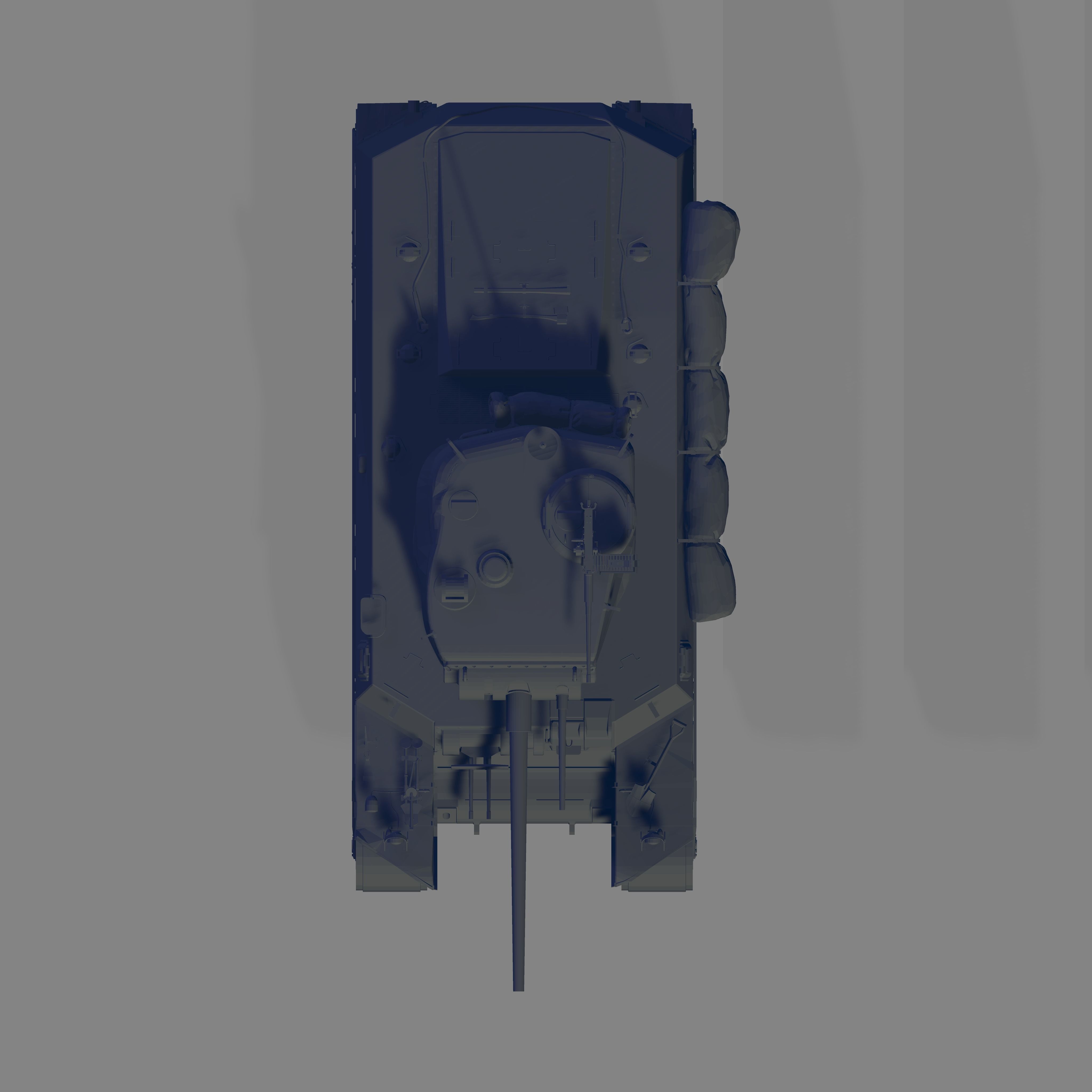 M6A1 Tank 3D model_5