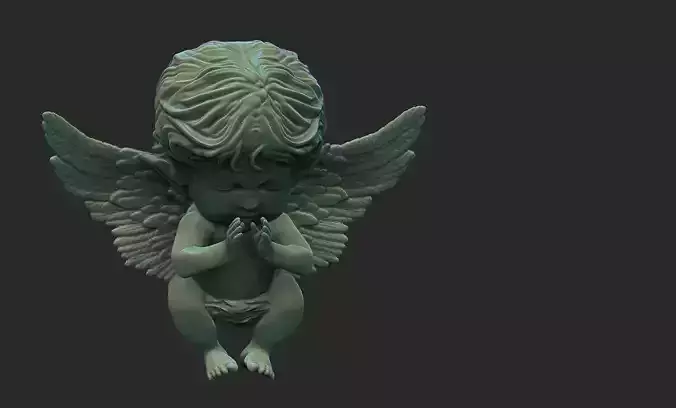 baby angel 3D print model