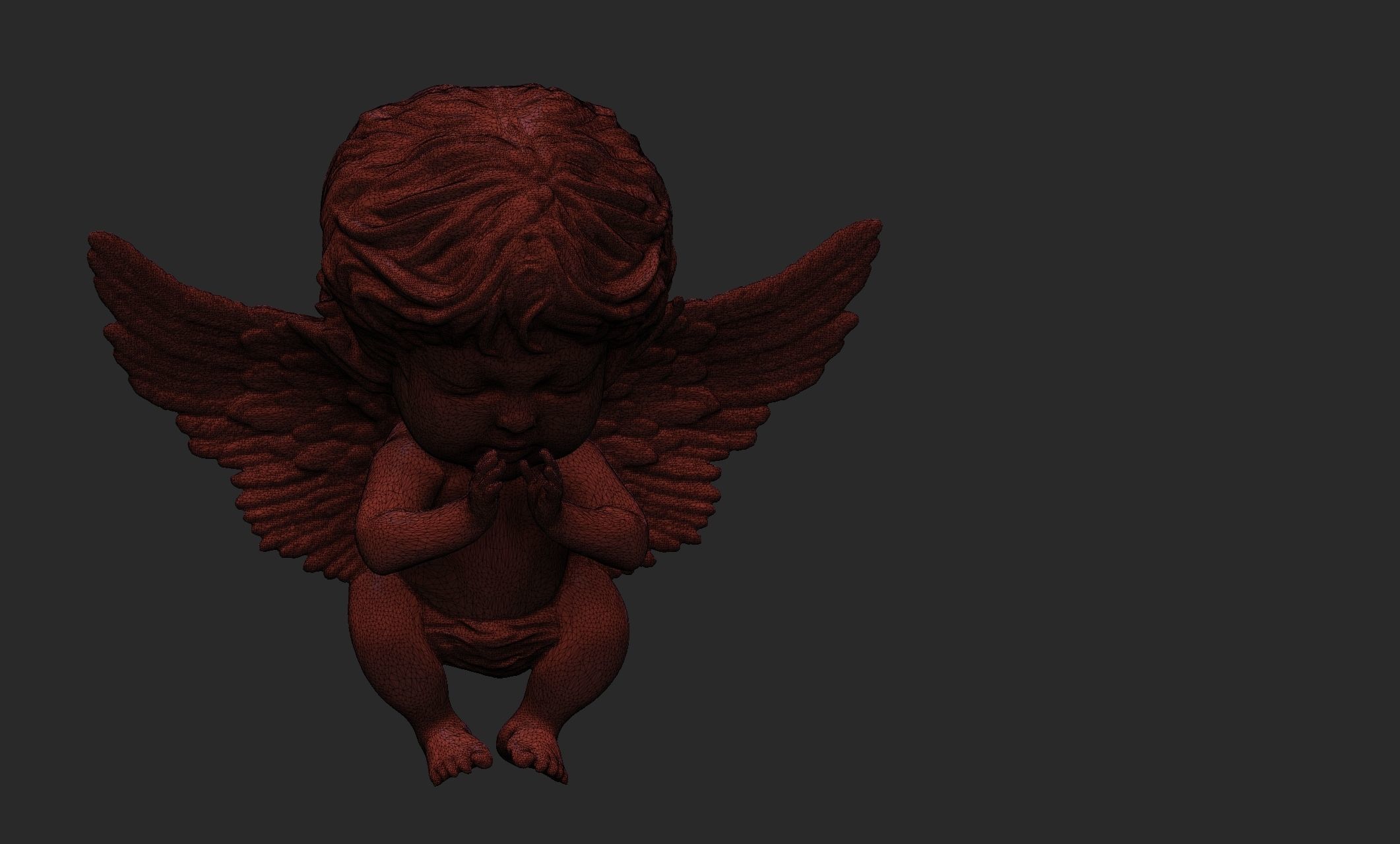 baby angel 3D print model_1