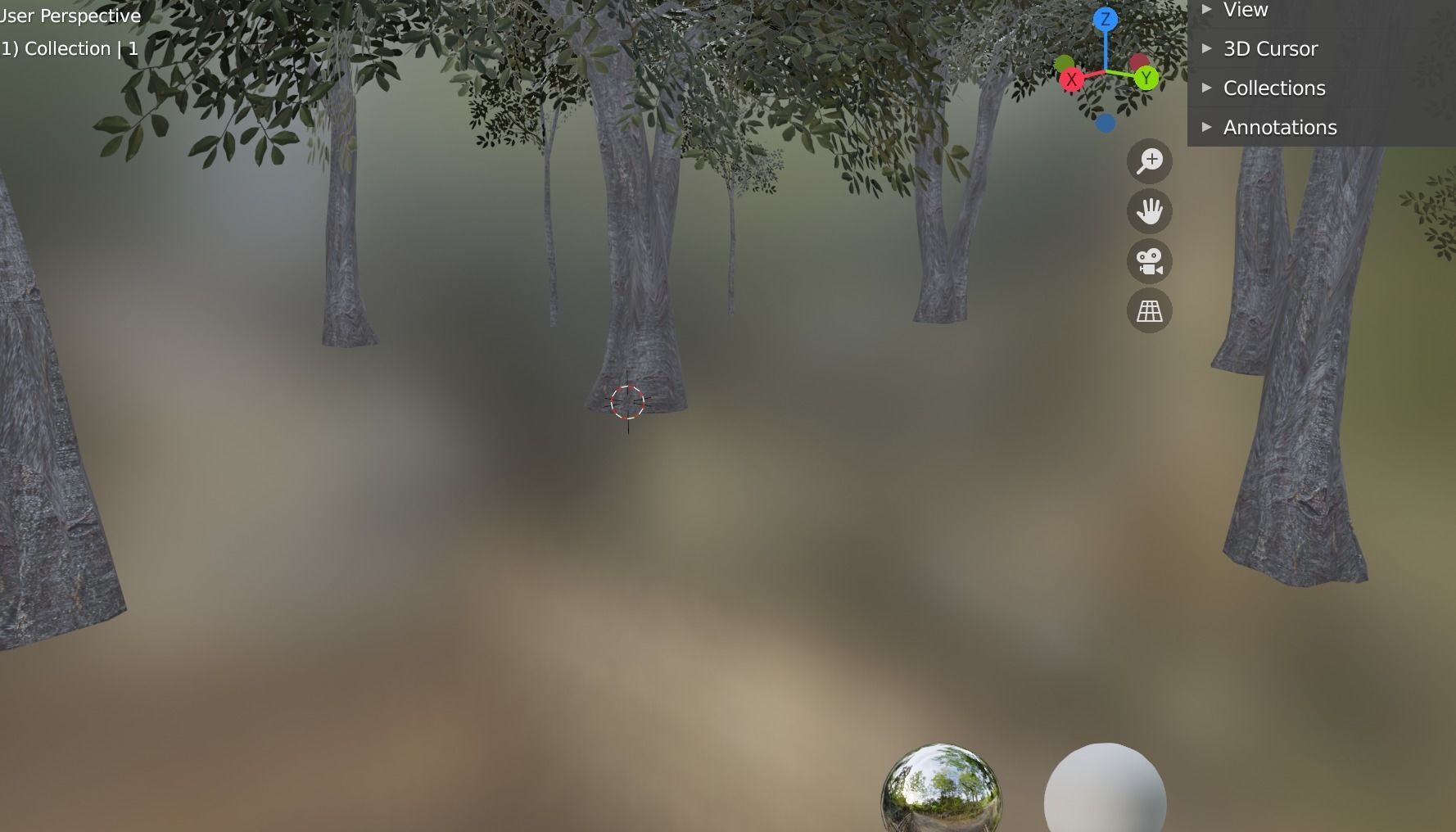 group tree jungle Low-poly 3D model_4