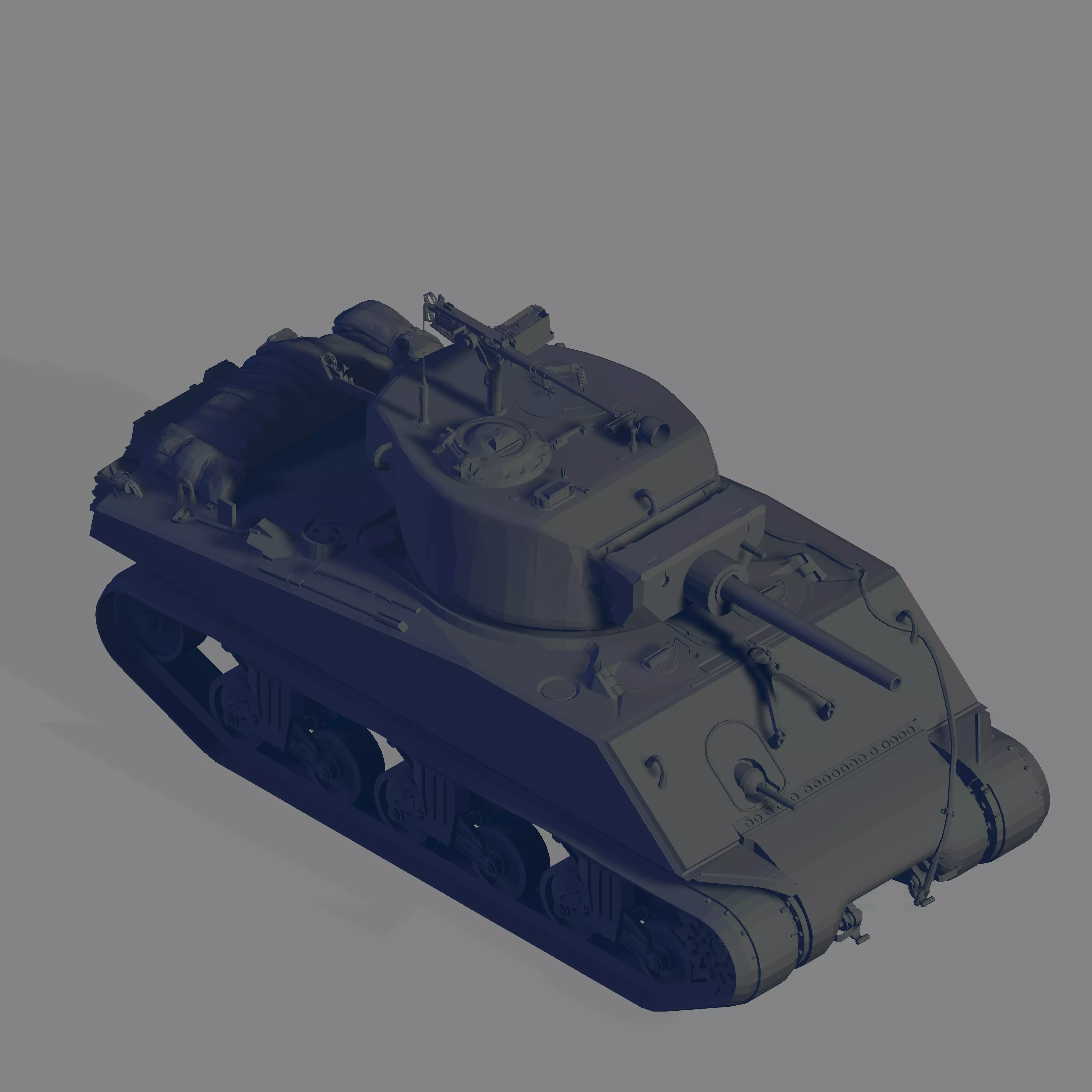 M4A3E2 3D model_0