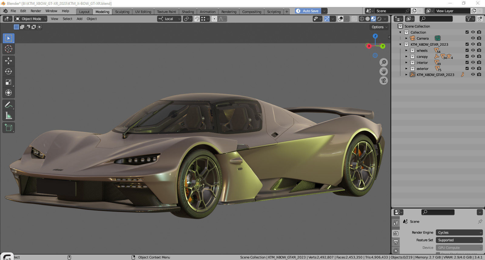 KTM X-Bow GT-XR 2023 3D model_41