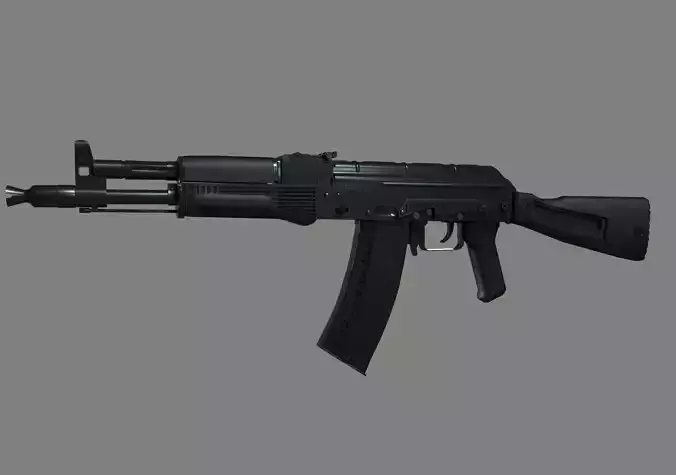 AK-105 Assault Rifle Low-poly 3D model