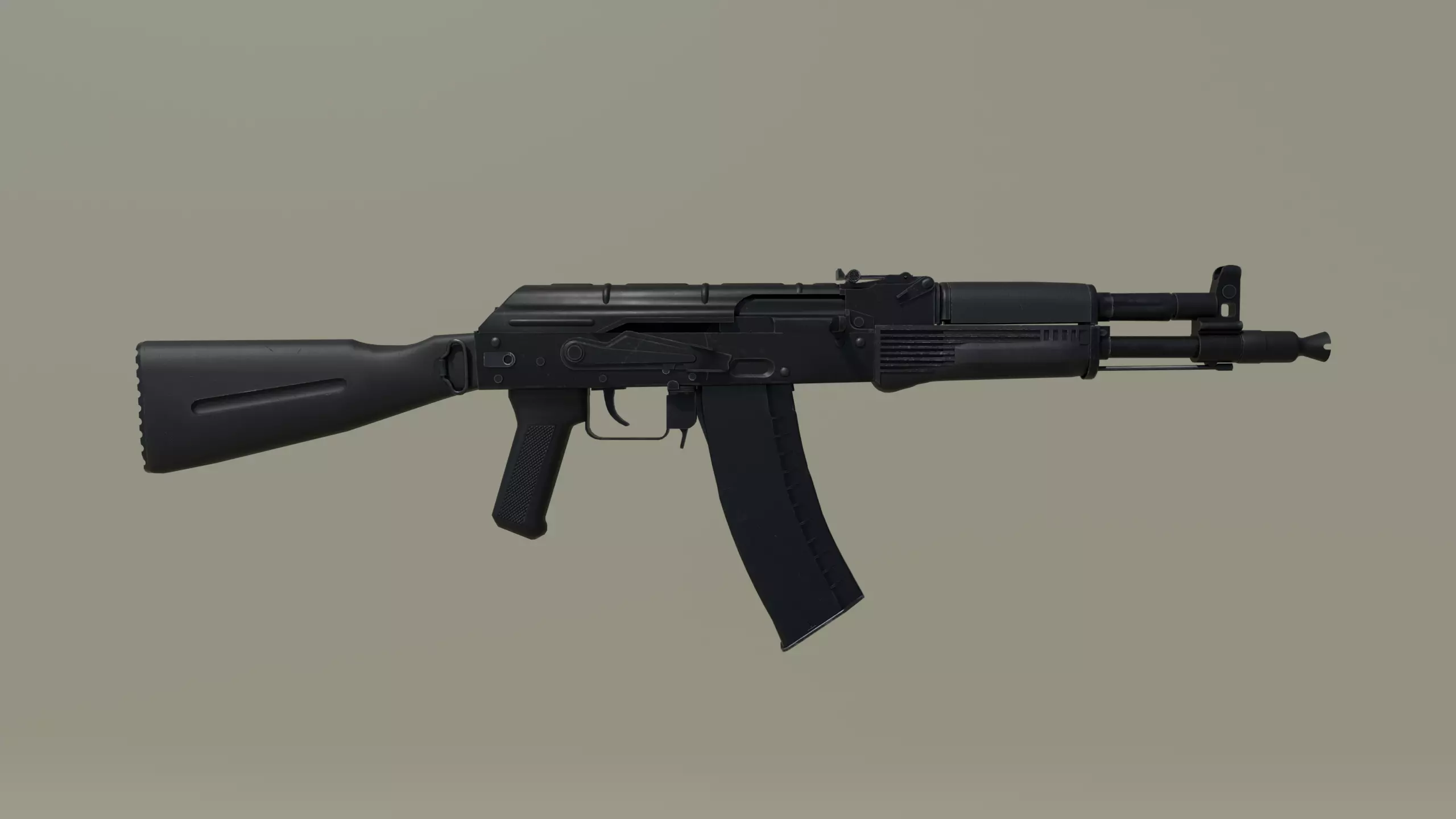 AK-105 Assault Rifle Low-poly 3D model