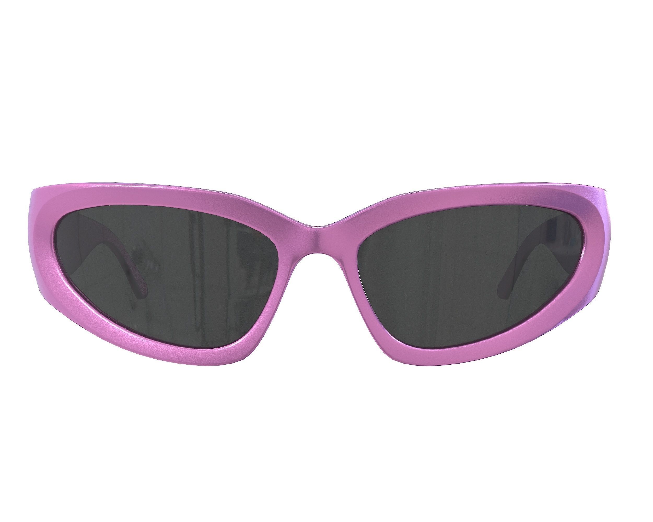 Balenciaga Swift Oval Sunglasses Low-poly 3D model_3