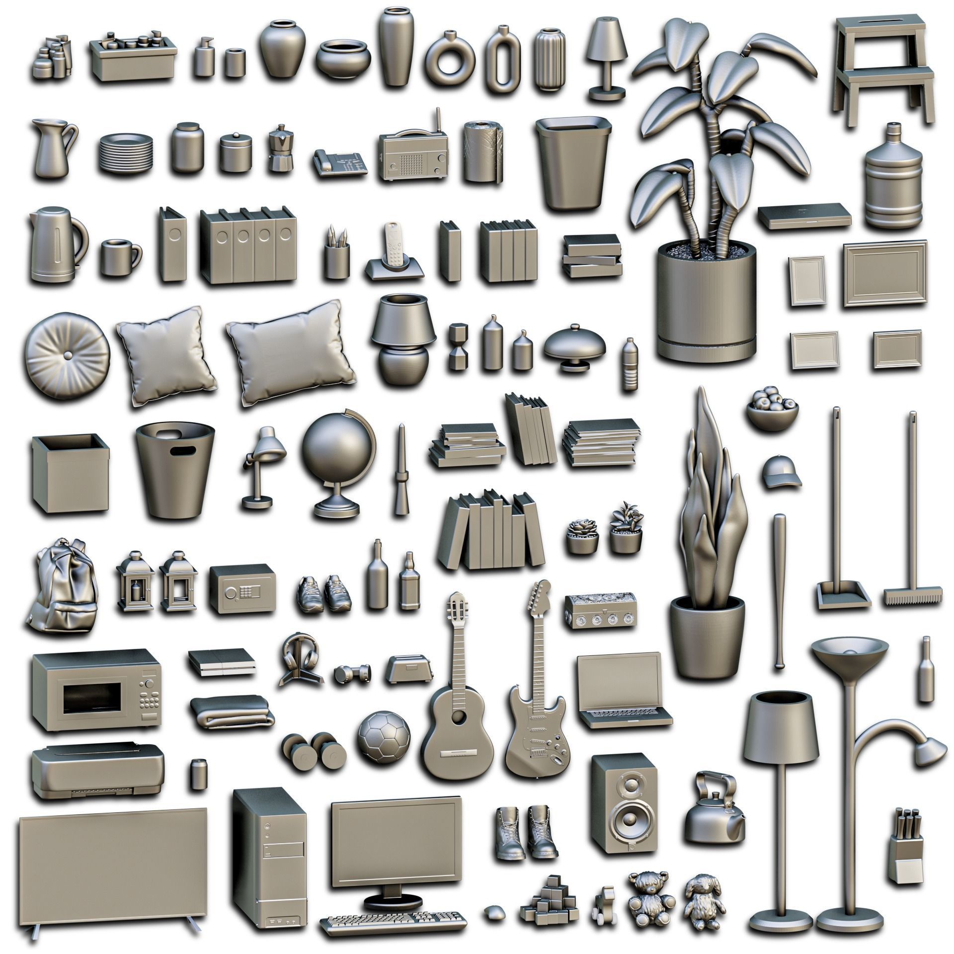 House Accessories Diorama Pack 3D print model_1