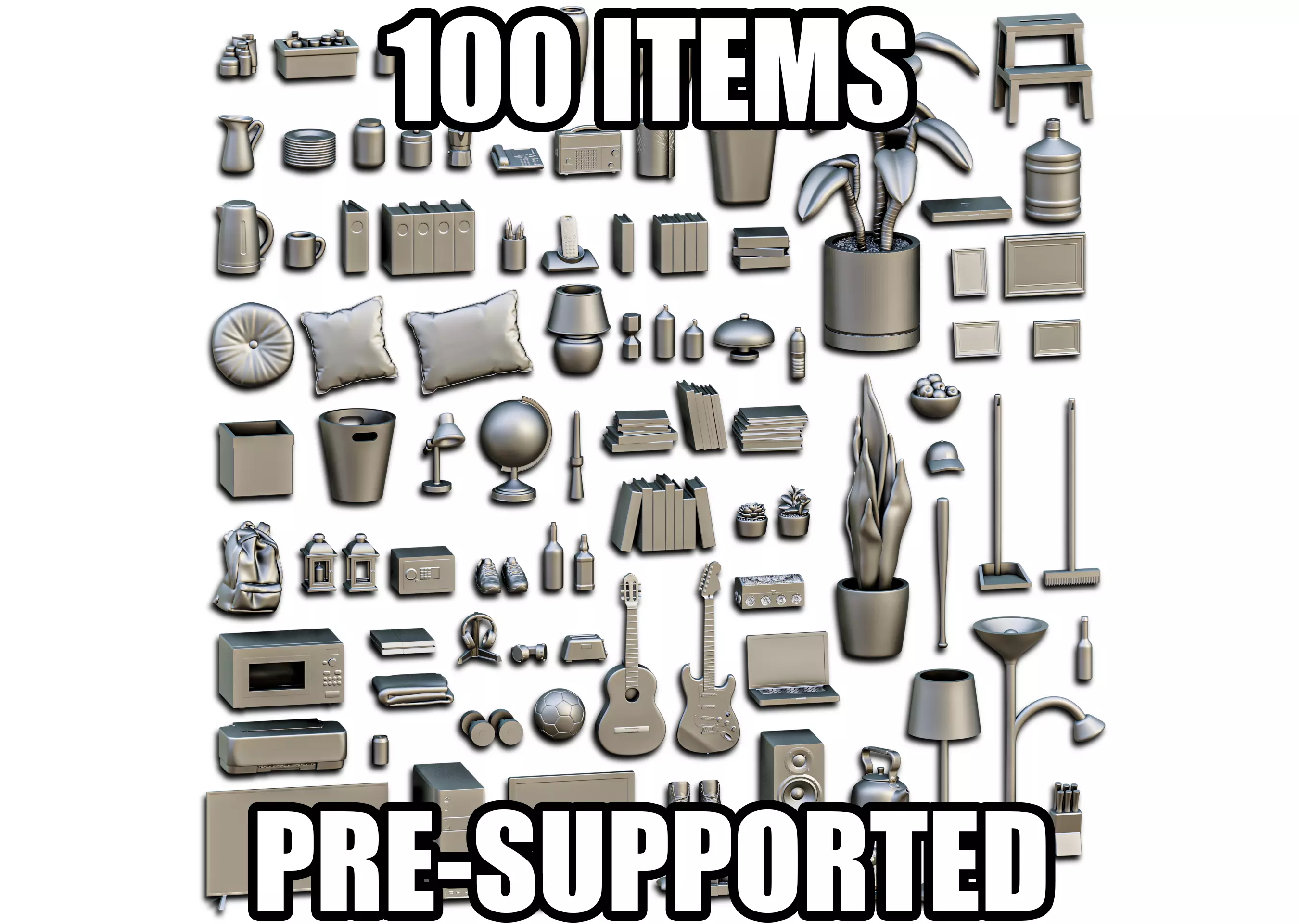 House Accessories Diorama Pack 3D print model_0