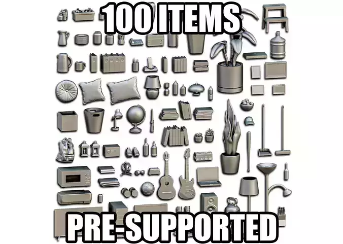 House Accessories Diorama Pack 3D print model