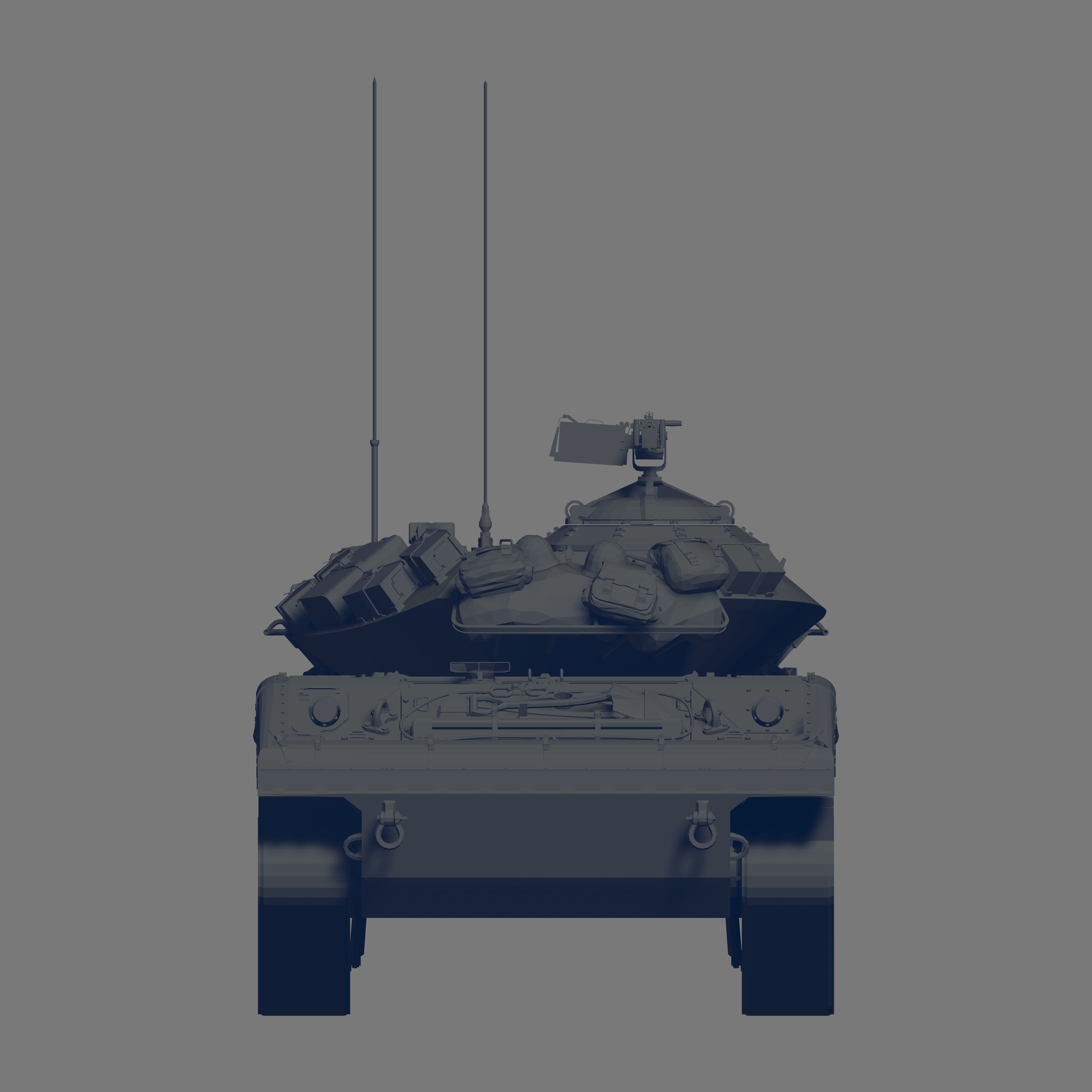 M551 Tank 3D model_4