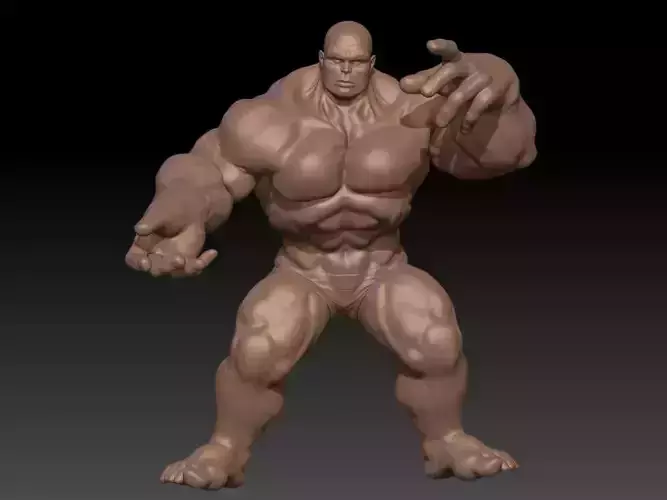 Strongman pose atack STL