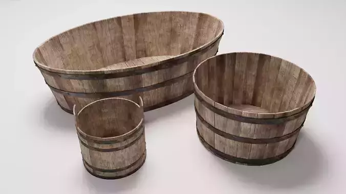 Medieval Tub Set