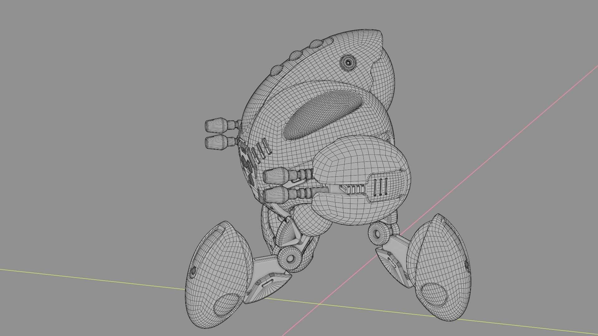 BATTLE DROID GREENGEM   RIGGED 3D model_38