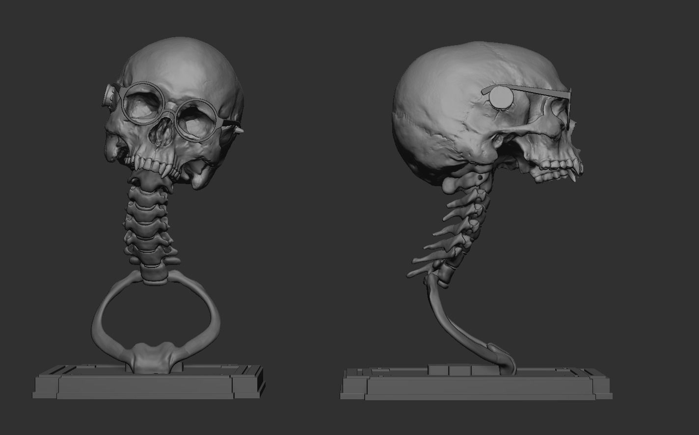Vampire Skull 3D print model_9