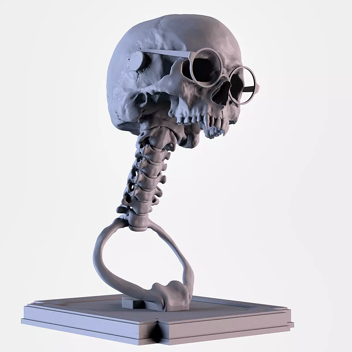 Vampire Skull 3D print model_0