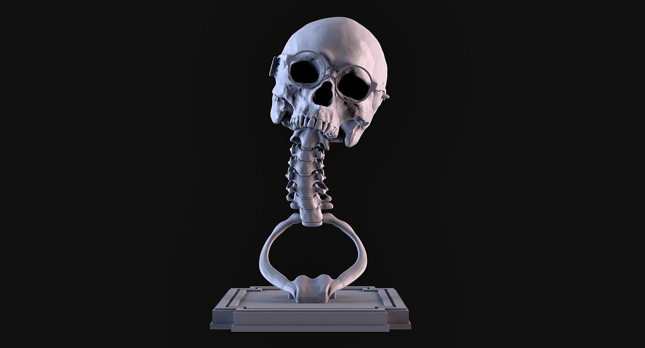 Vampire Skull 3D print model_1