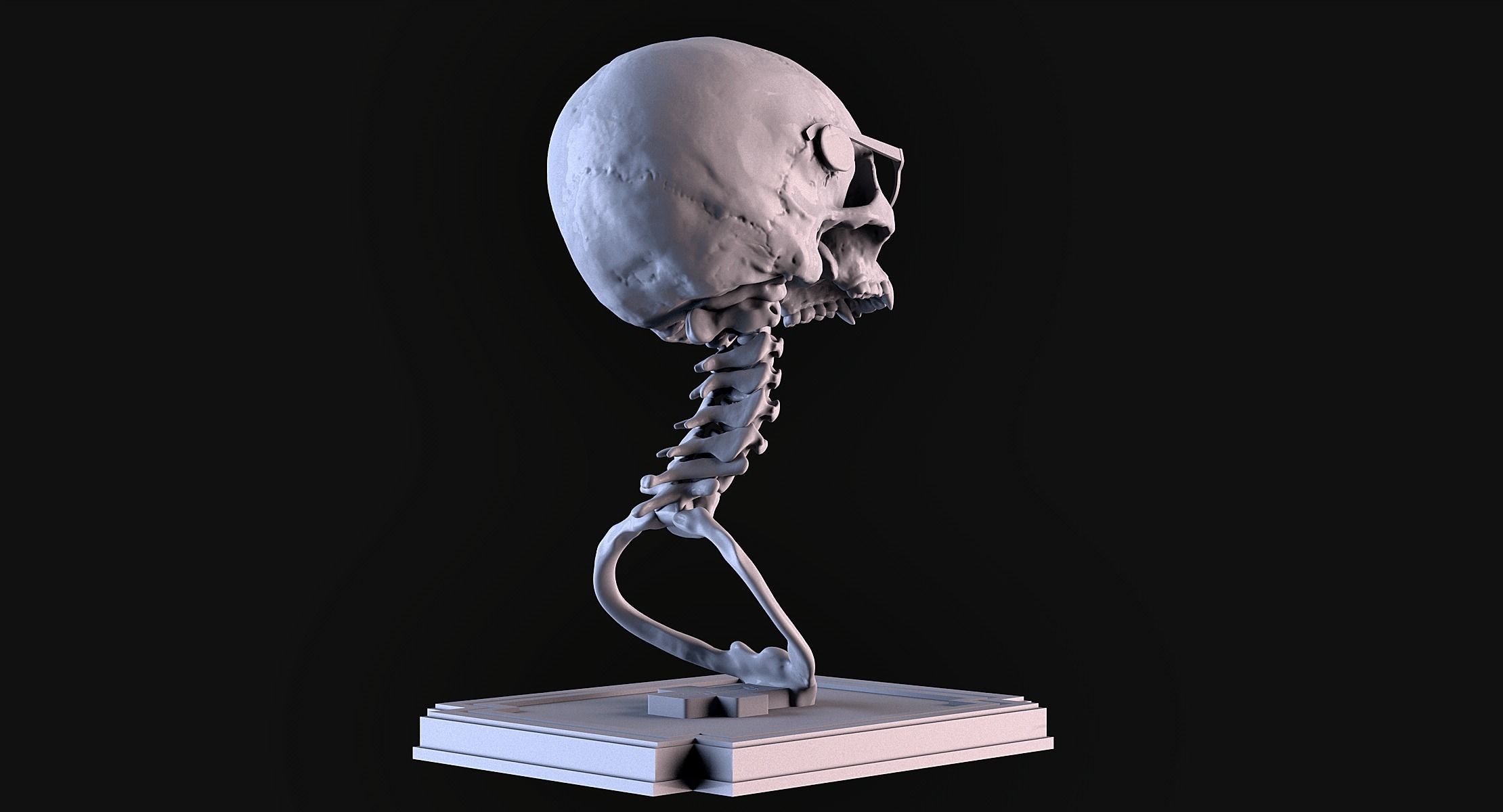 Vampire Skull 3D print model_4