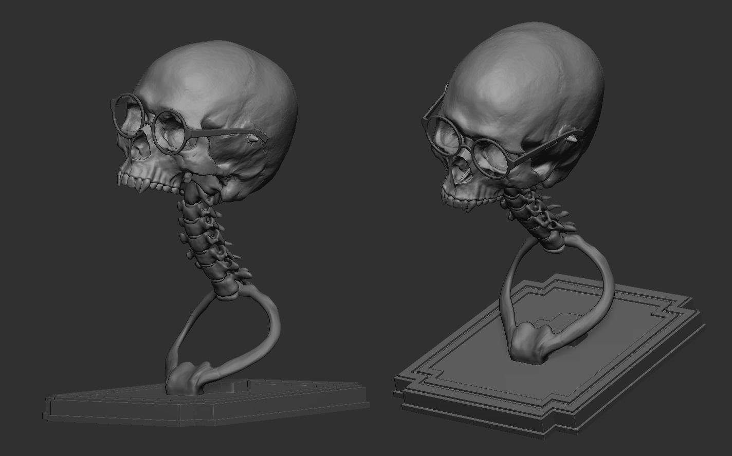 Vampire Skull 3D print model_11