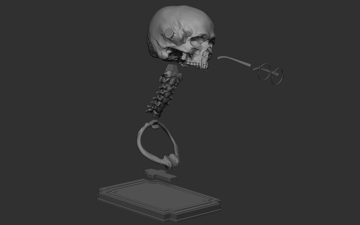 Vampire Skull 3D print model_12