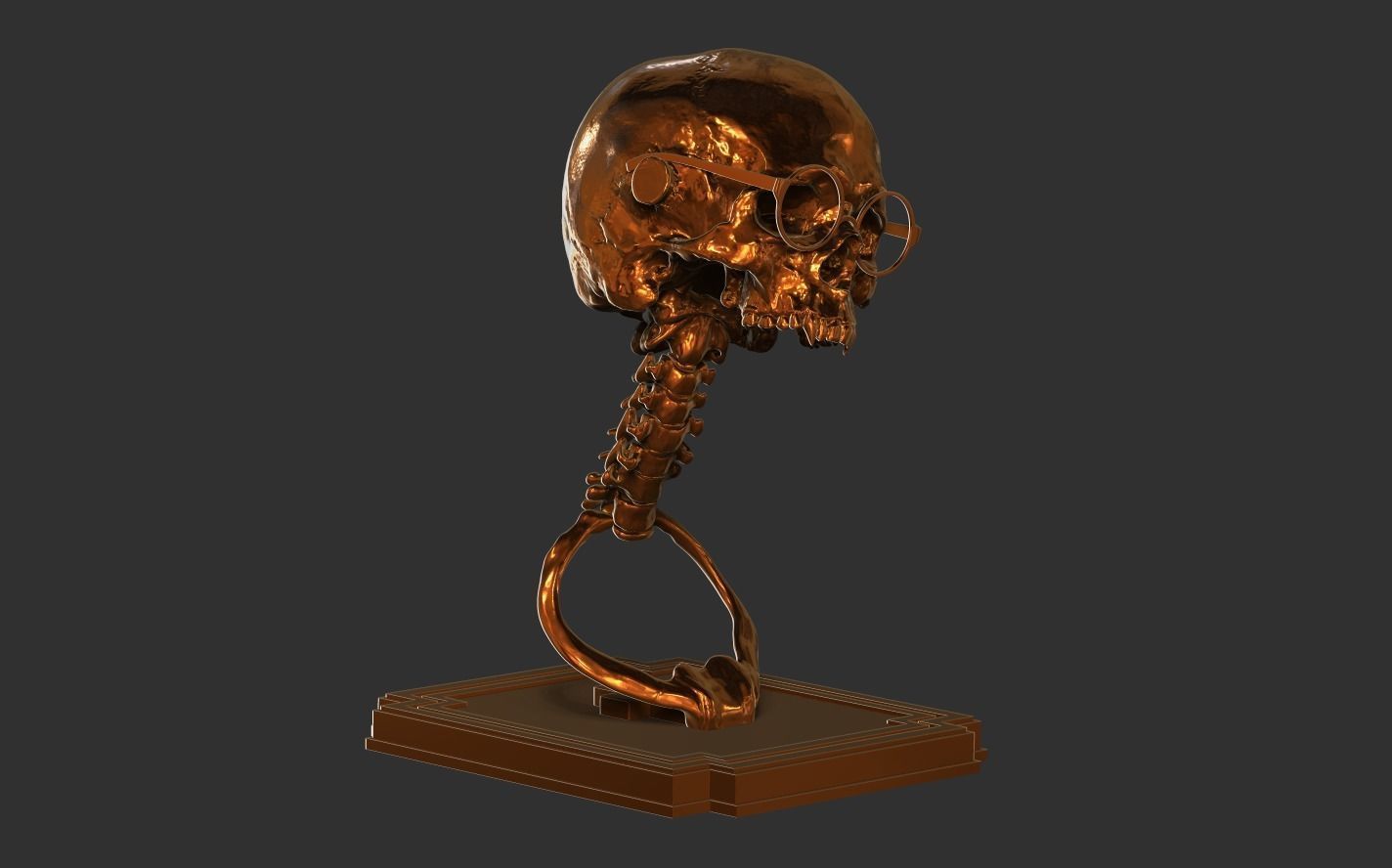 Vampire Skull 3D print model_13