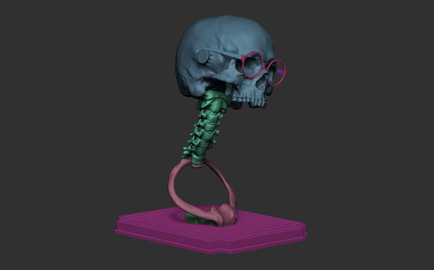 Vampire Skull 3D print model_16
