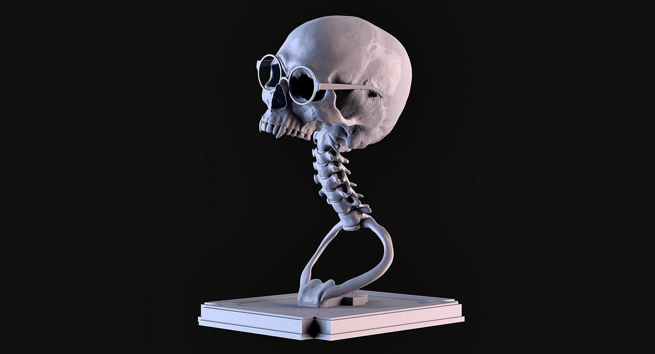 Vampire Skull 3D print model_8