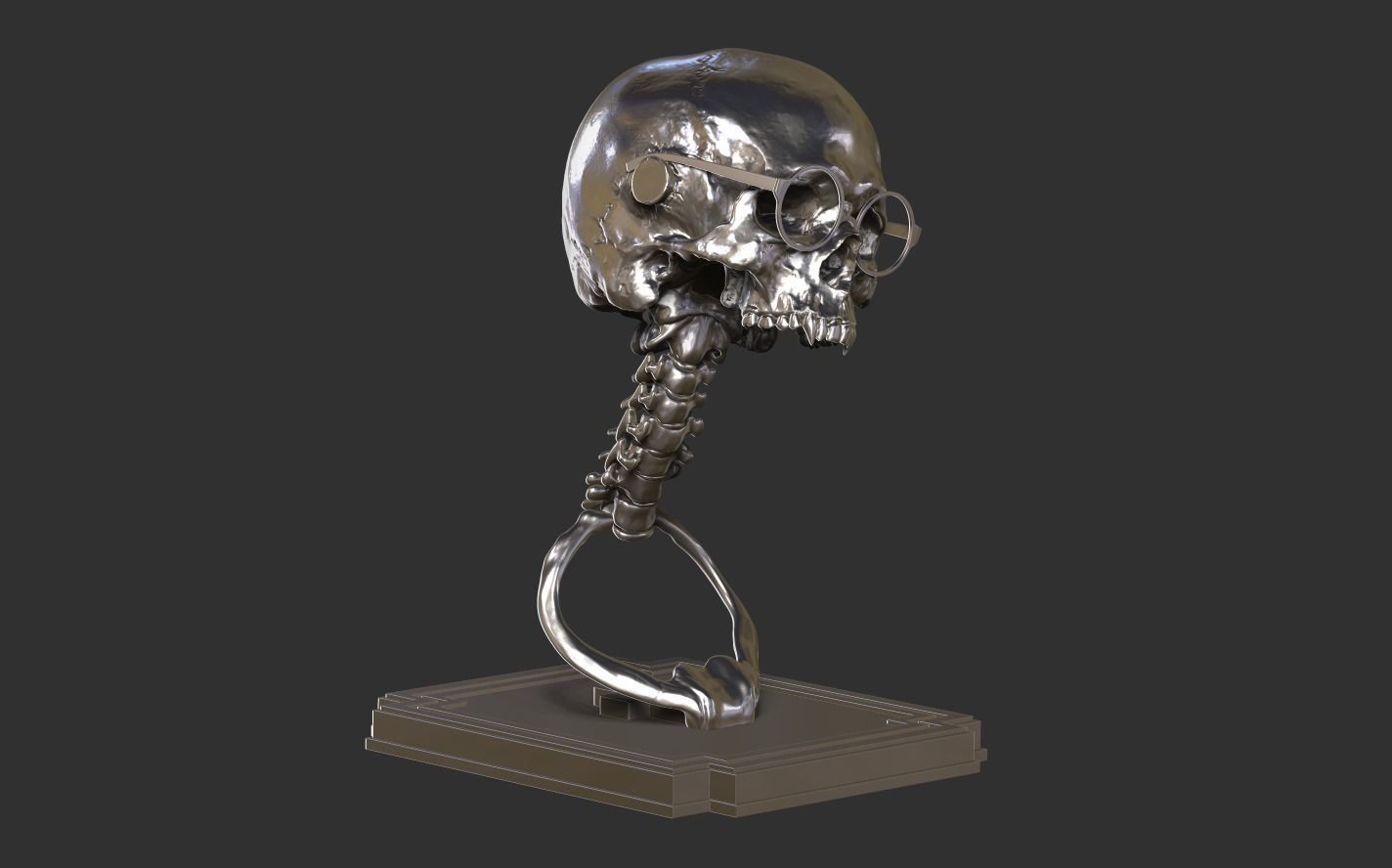 Vampire Skull 3D print model_15