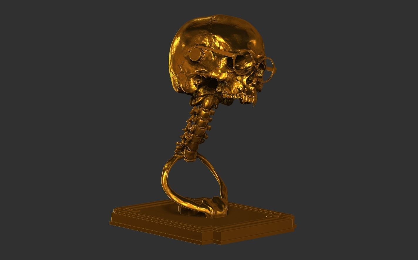 Vampire Skull 3D print model_14