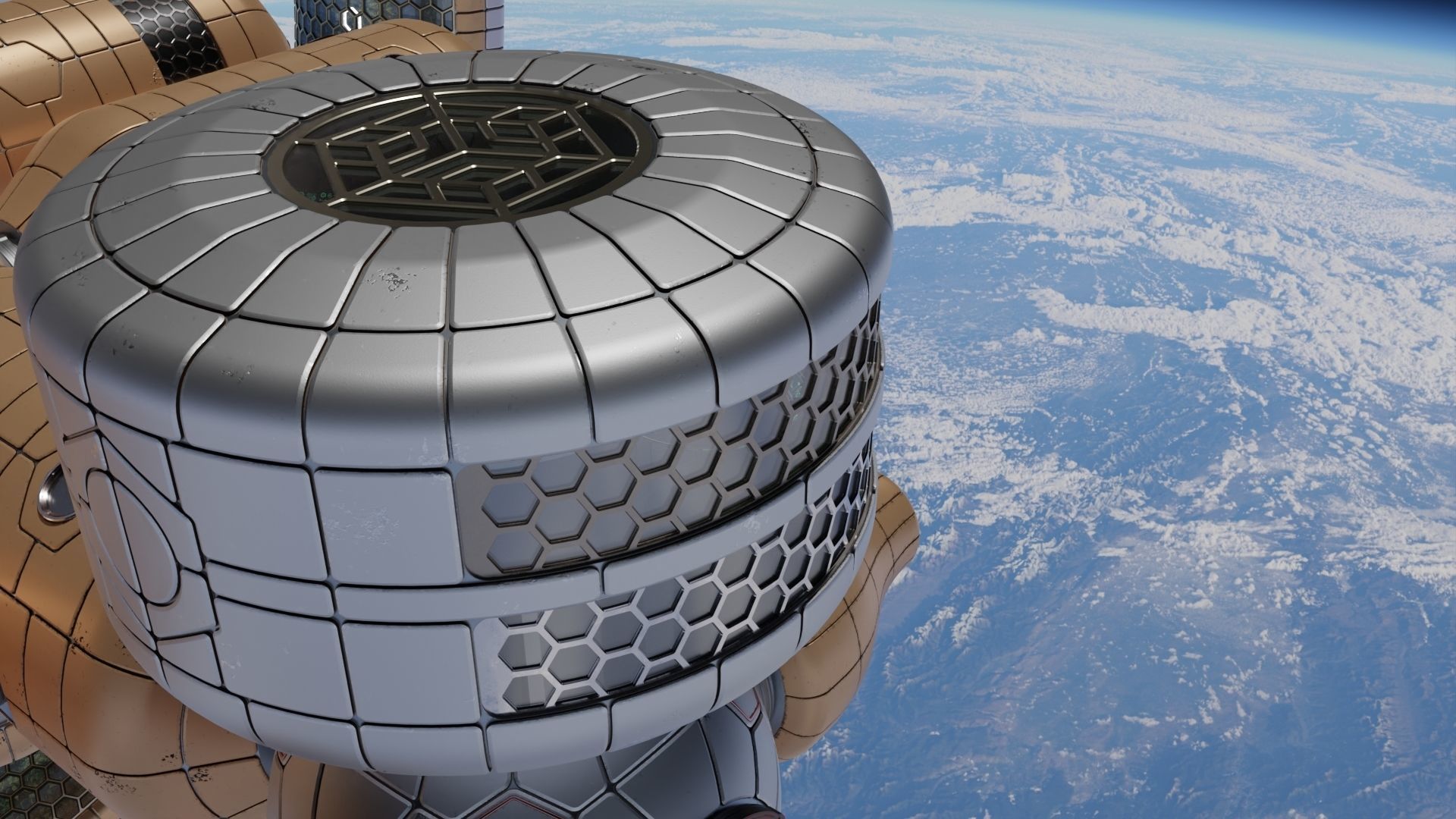 Artificial Gravity Space Ship 3D model_11