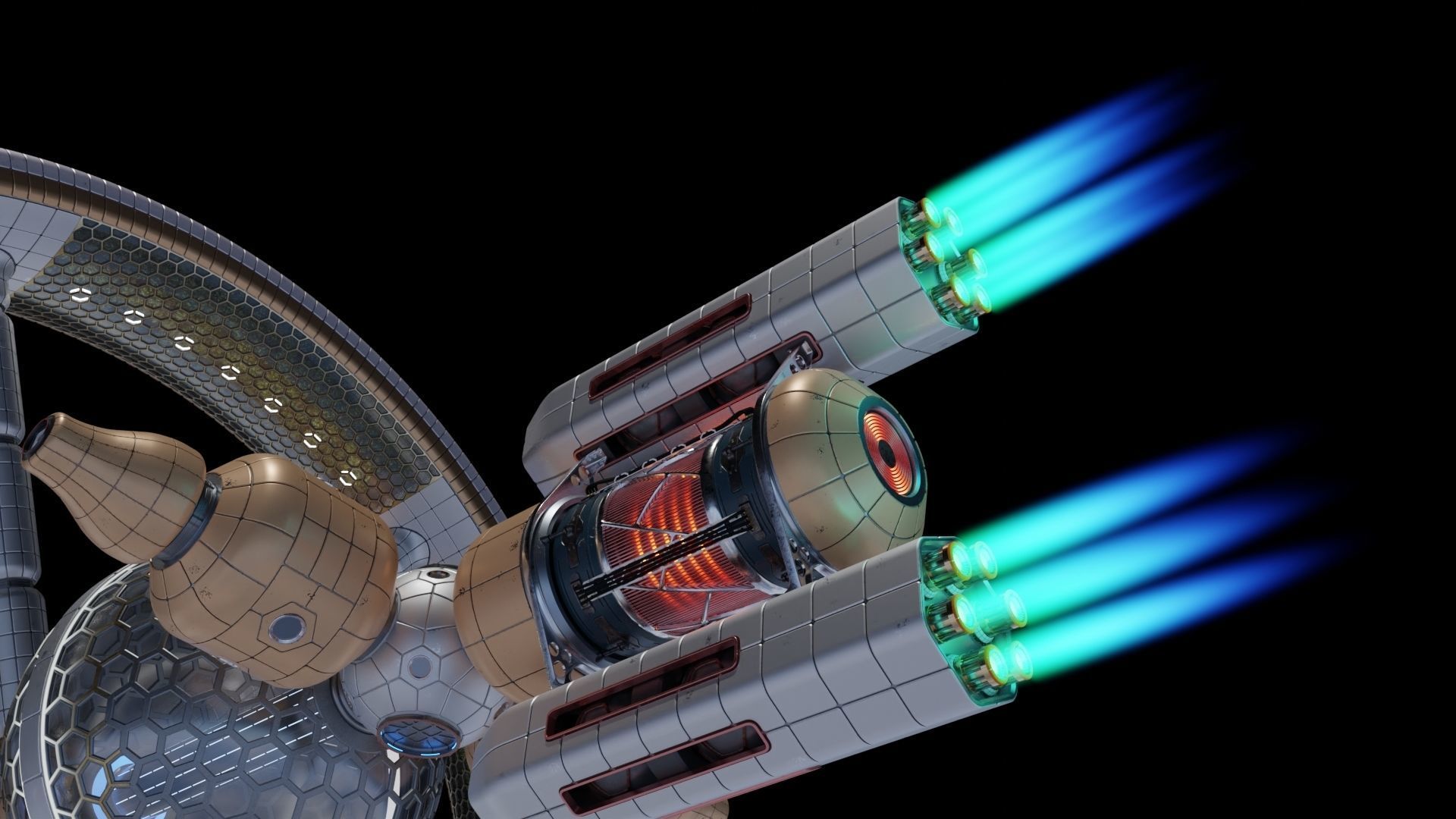 Artificial Gravity Space Ship 3D model_13