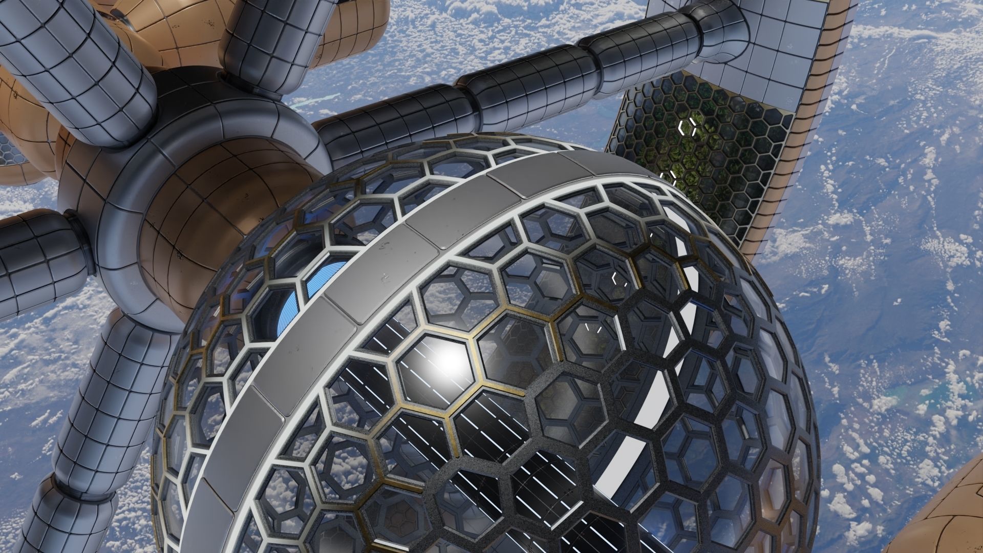 Artificial Gravity Space Ship 3D model_18