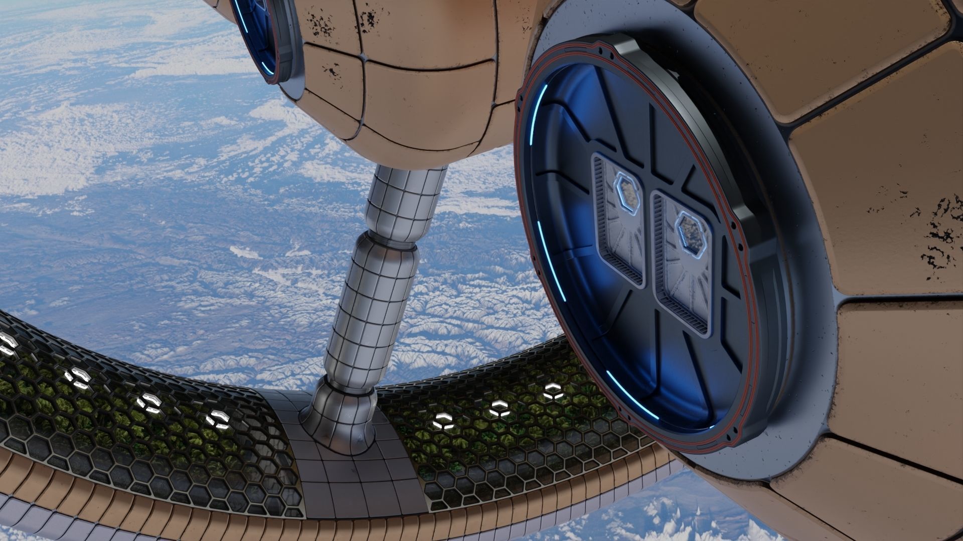 Artificial Gravity Space Ship 3D model_15