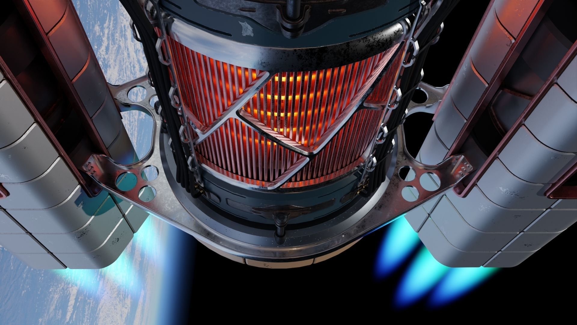 Artificial Gravity Space Ship 3D model_8