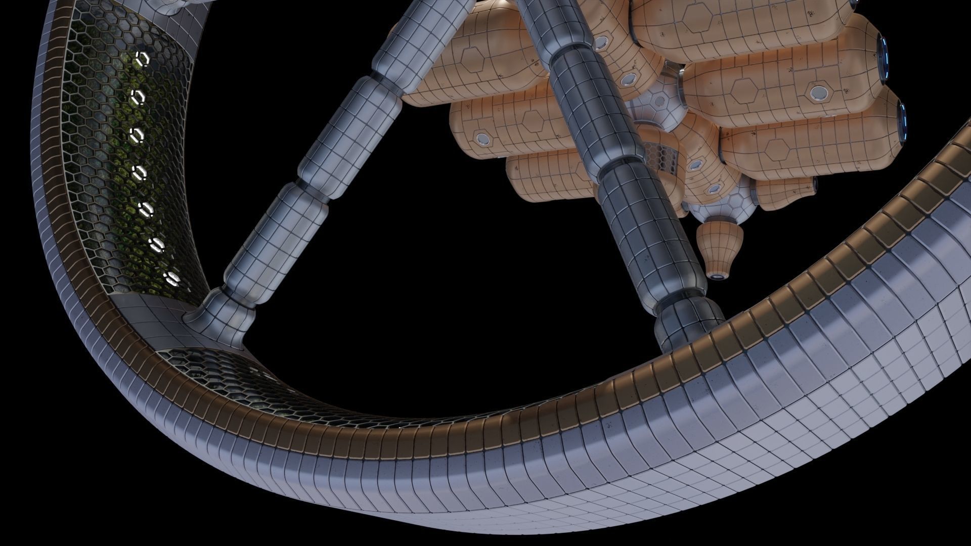 Artificial Gravity Space Ship 3D model_10