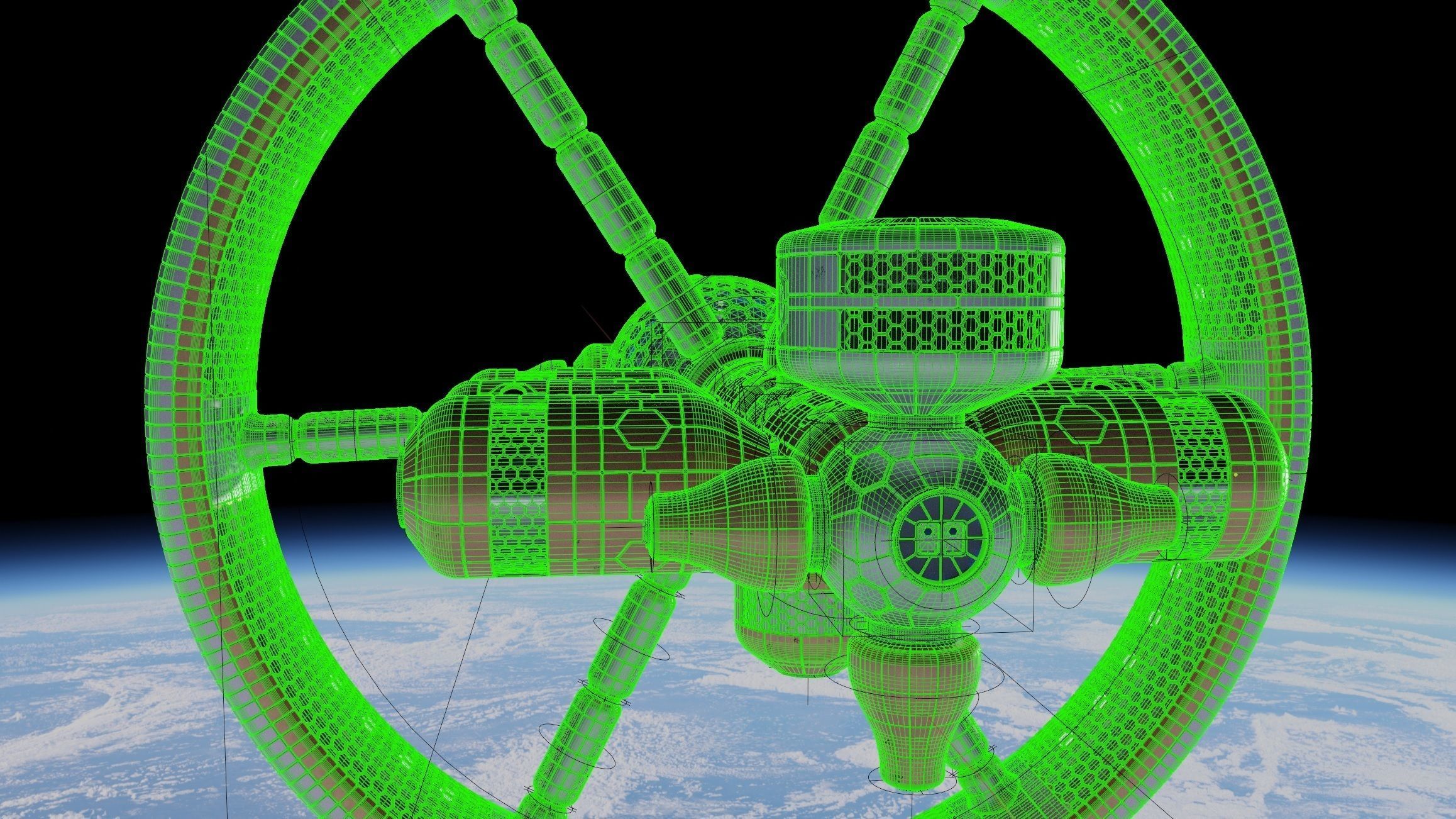Artificial Gravity Space Ship 3D model_17