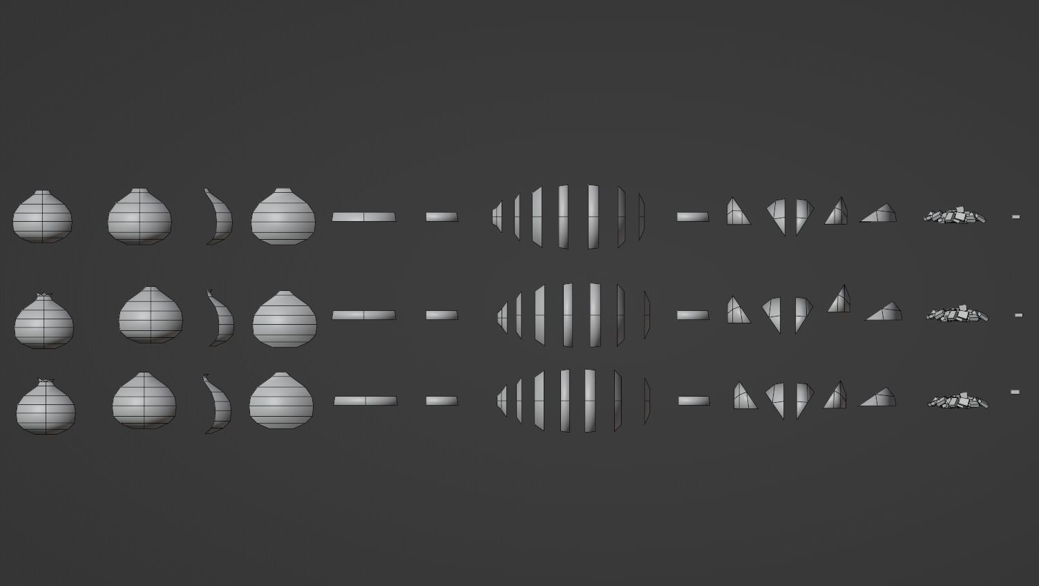 Onion growing and cooking set Low-poly 3D model_19