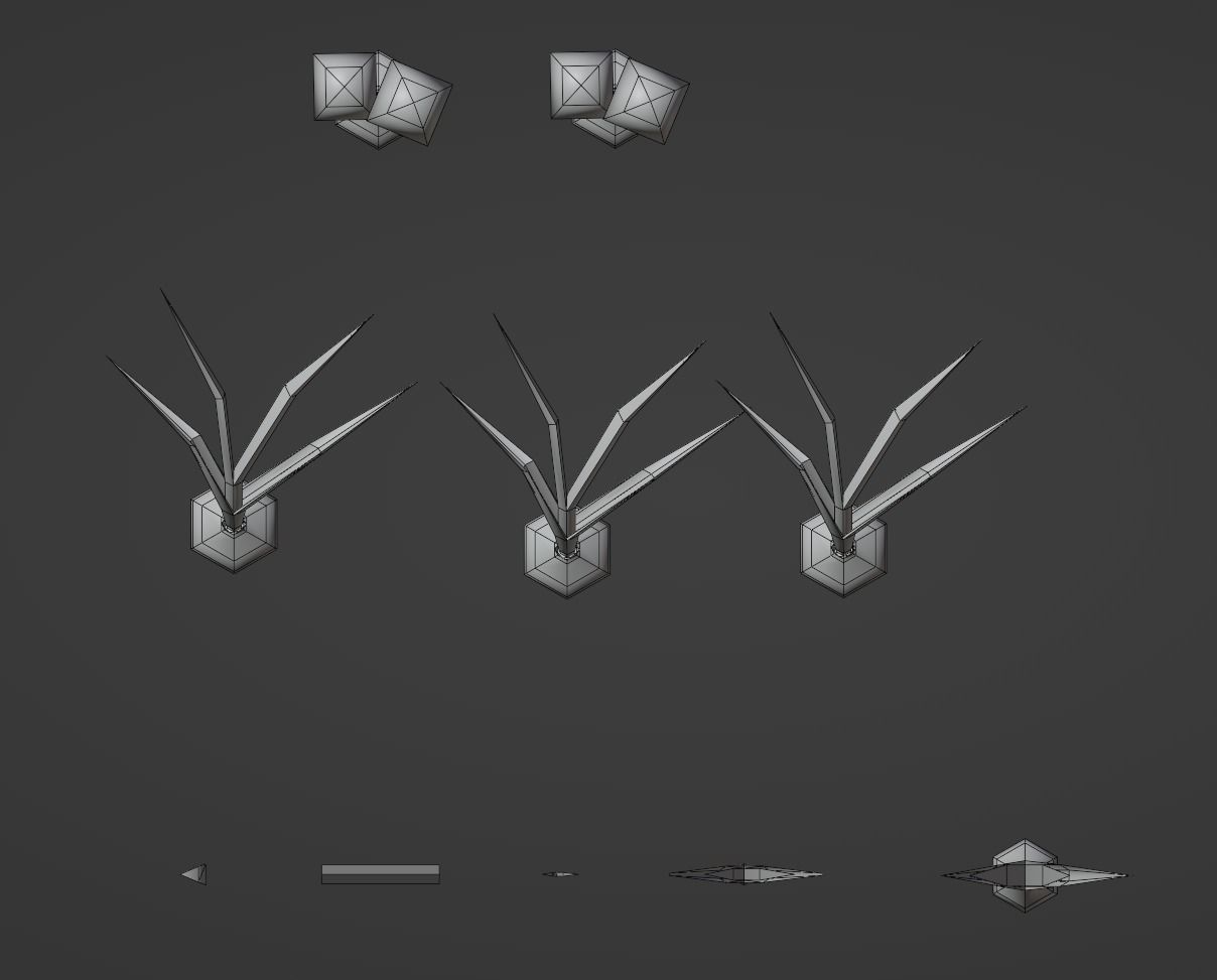 Onion growing and cooking set Low-poly 3D model_10