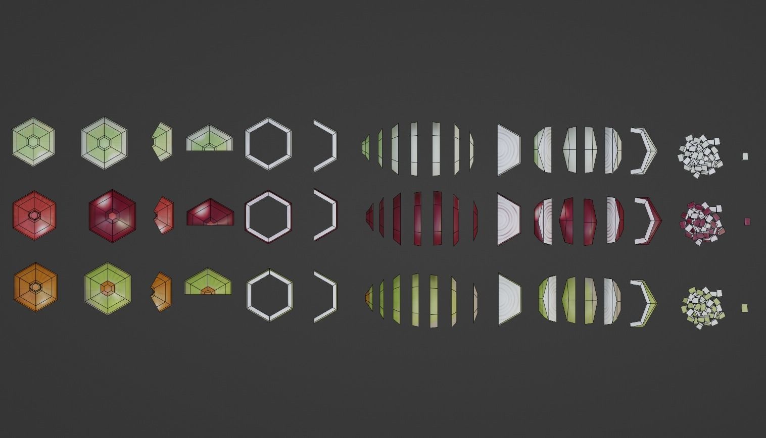 Onion growing and cooking set Low-poly 3D model_21