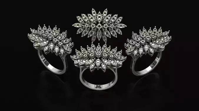 Diamond Fancy Ring Tiara