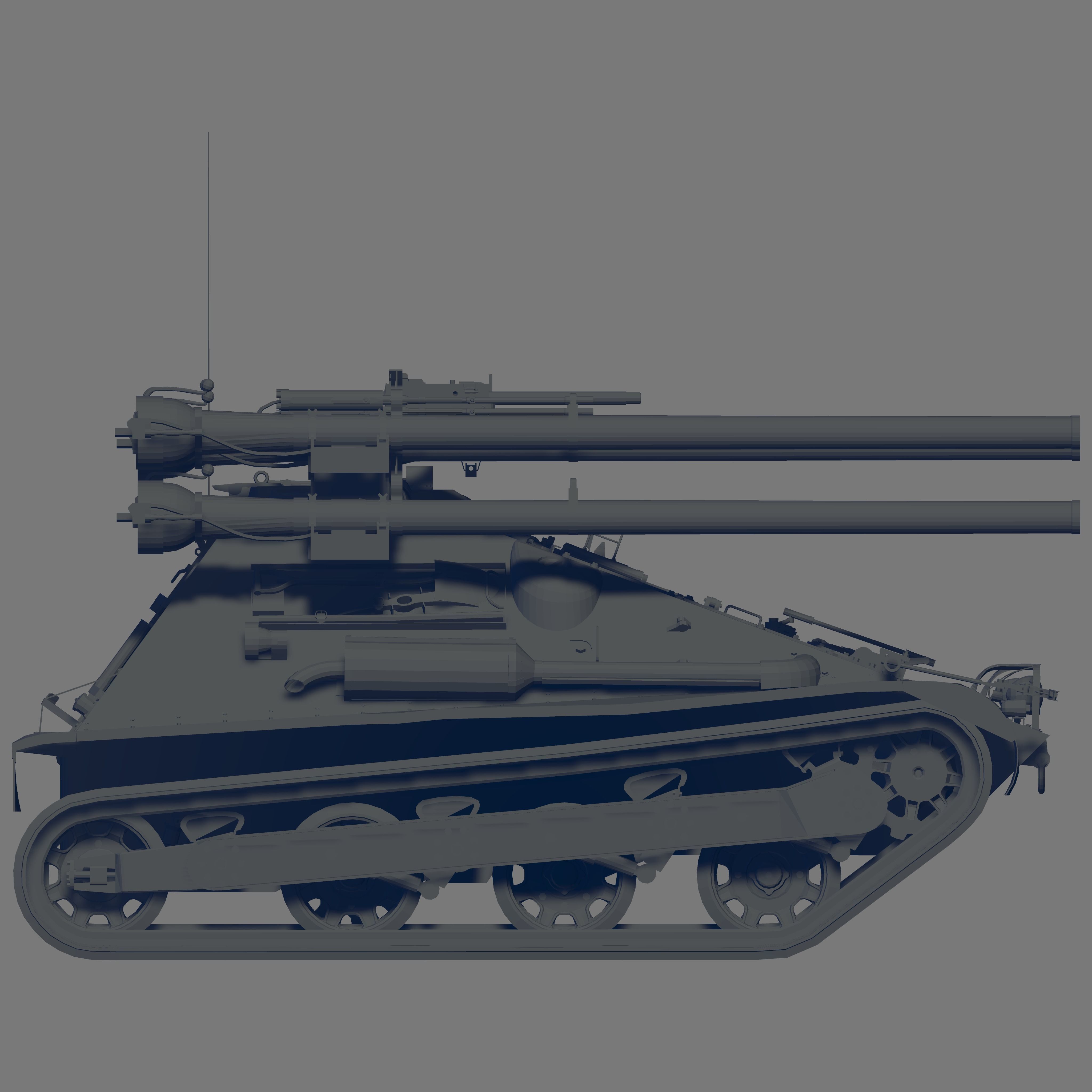 M50 Tank 3D model_3