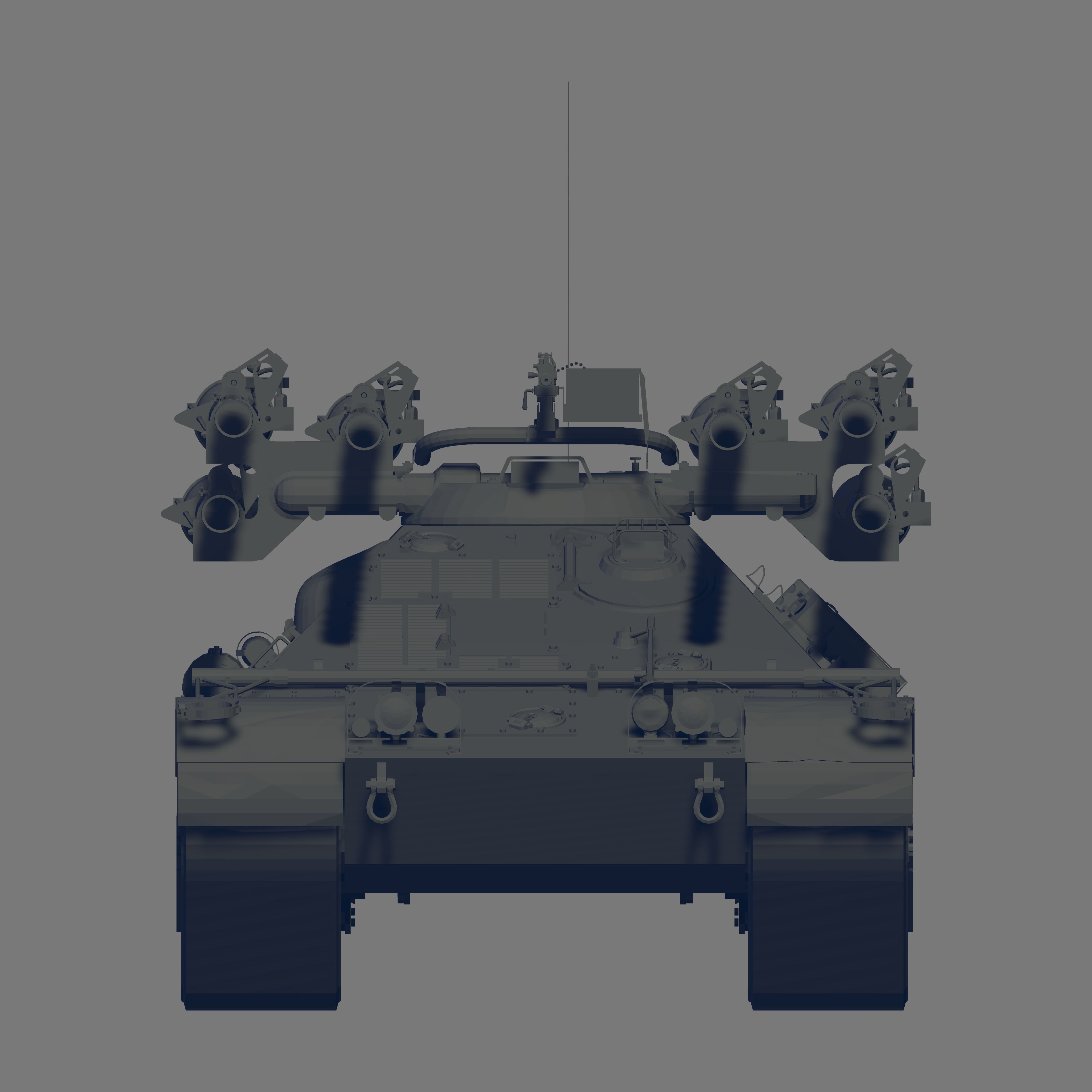 M50 Tank 3D model_2