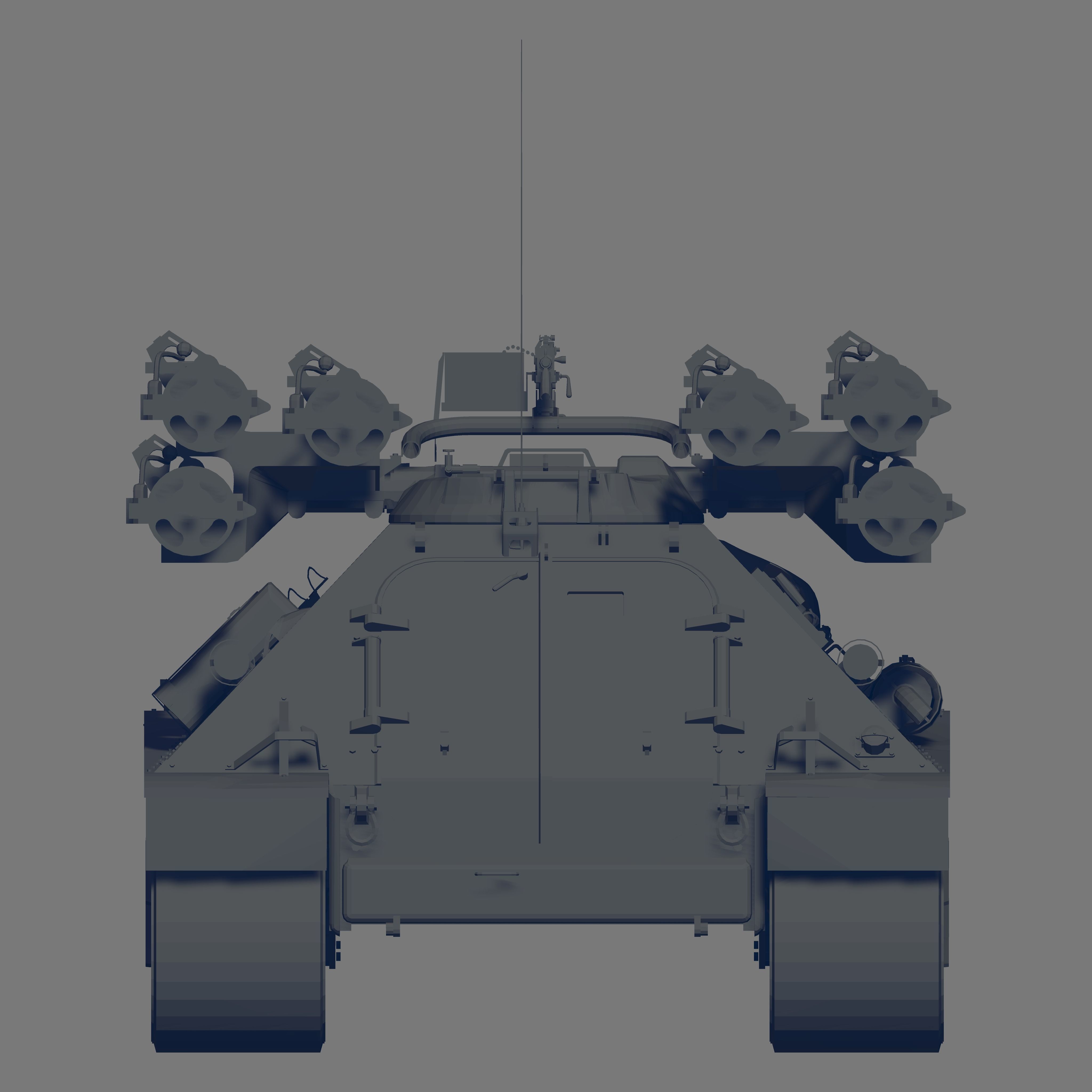 M50 Tank 3D model_4