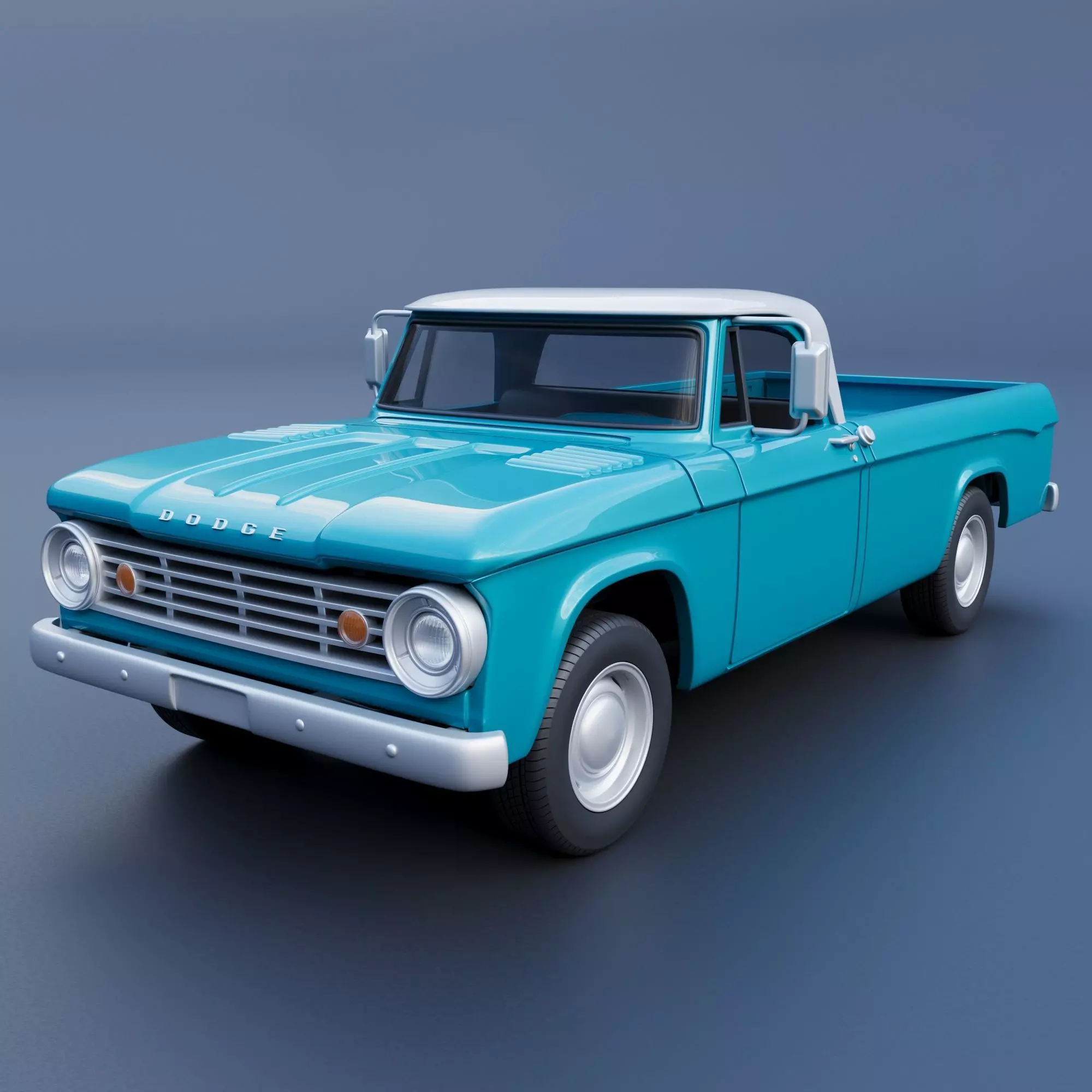 Dodge D100 1967 3D print model