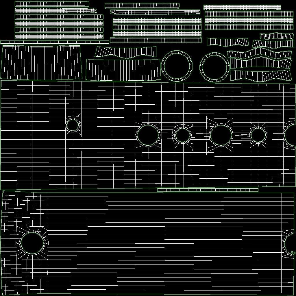 Flute Low-poly 3D model_8