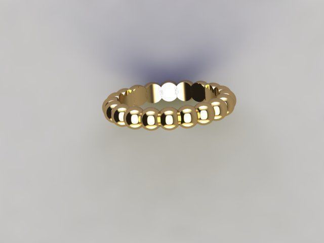 sphere ring 3D print model_3