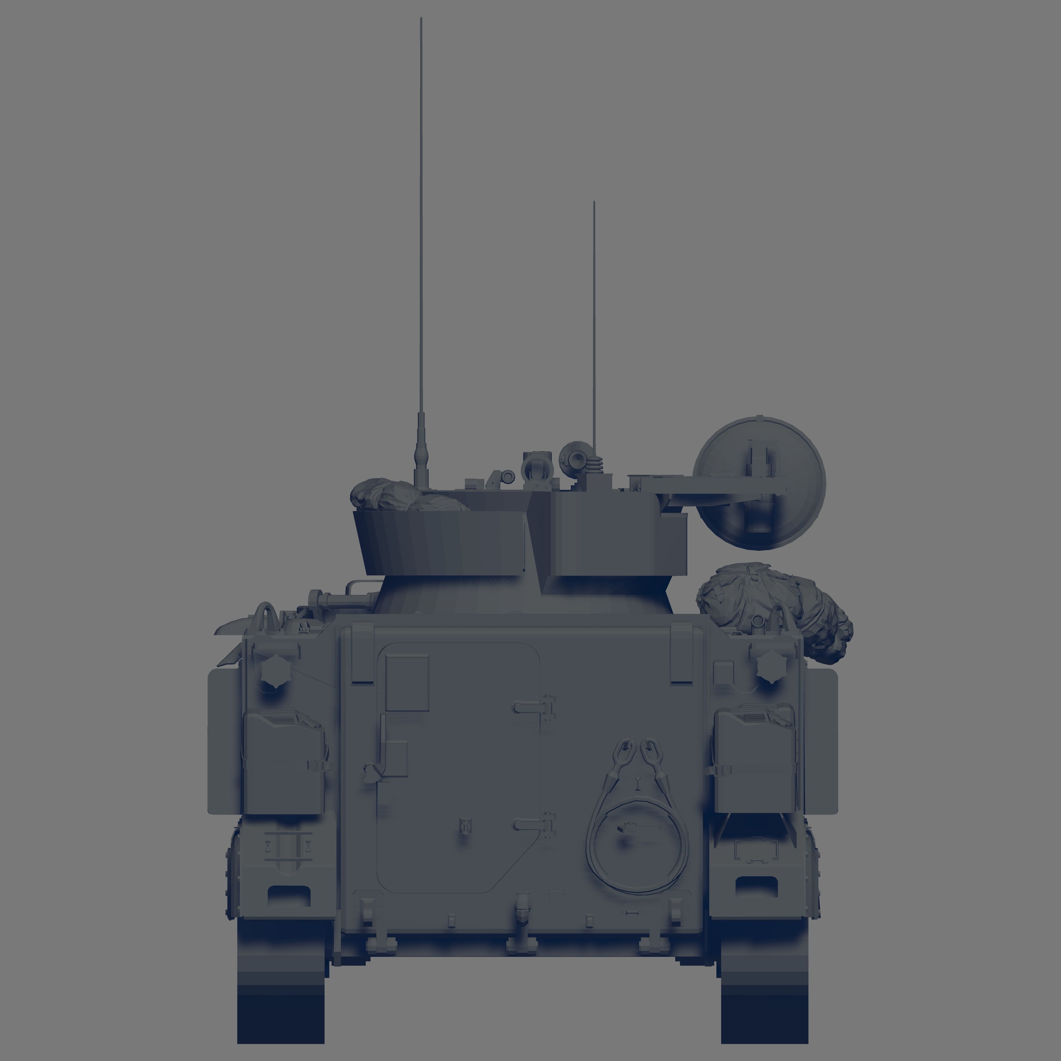 M163 Tank 3D model_4