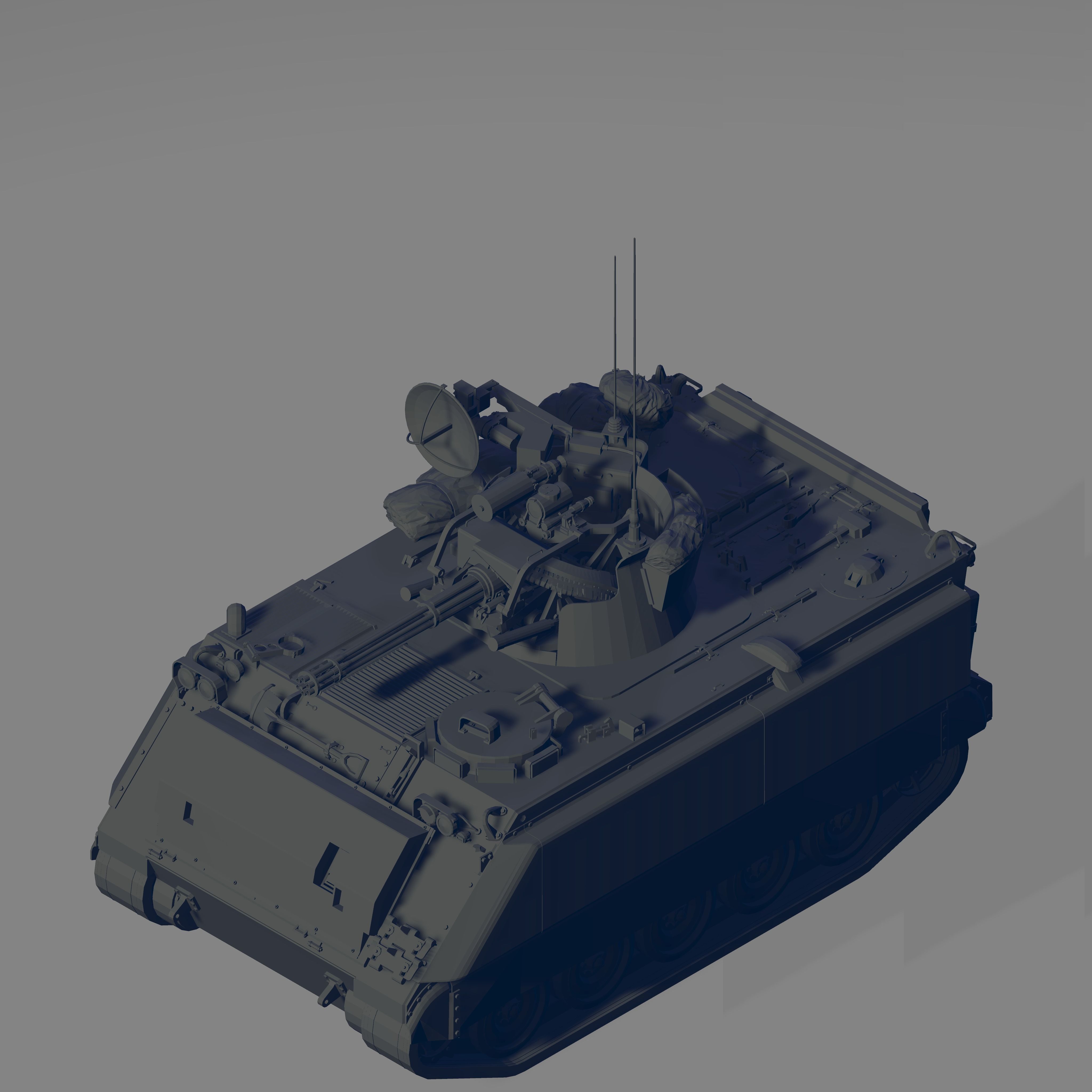 M163 Tank 3D model_1