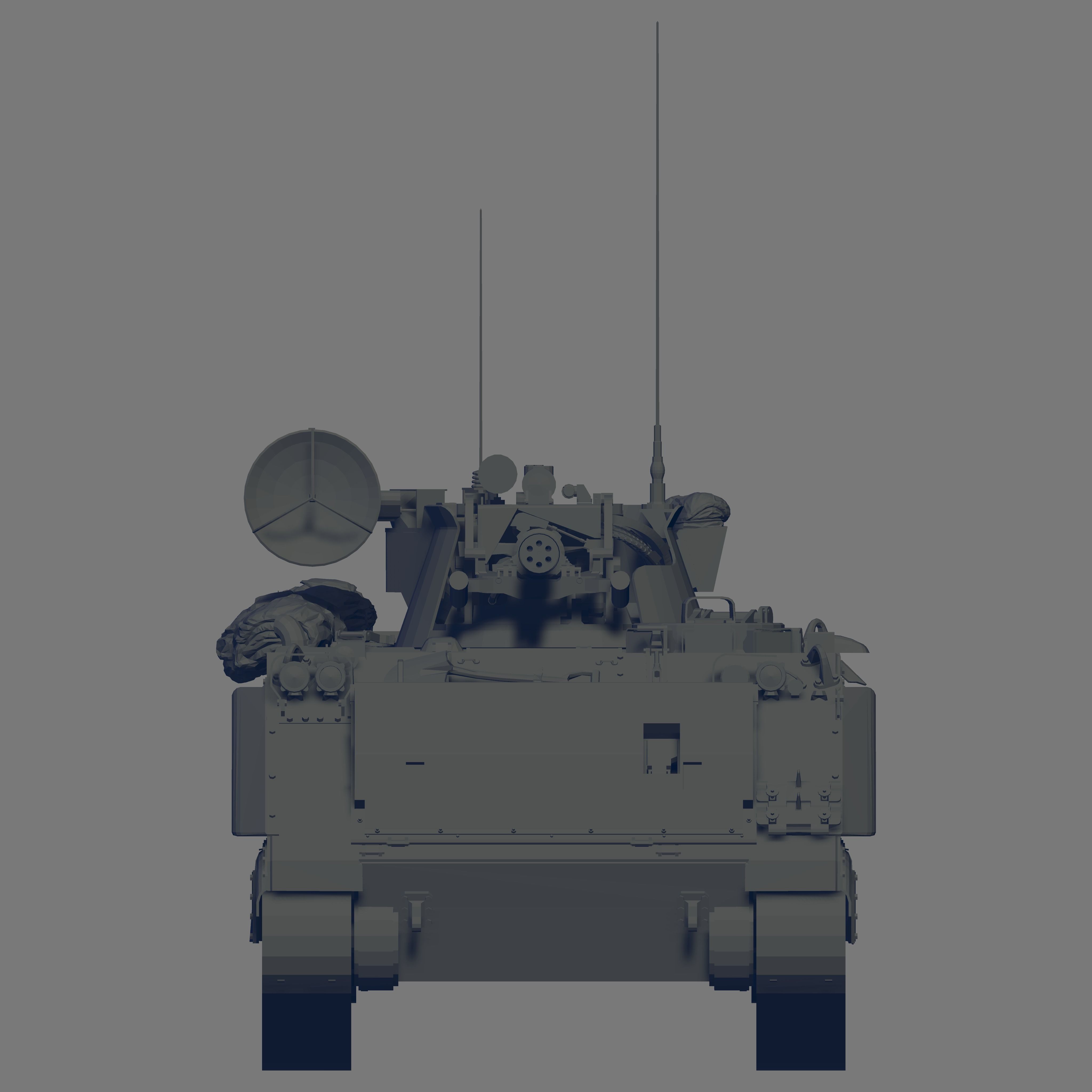 M163 Tank 3D model_2