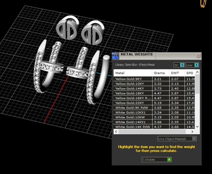 Earrings Nail 3D print model_10
